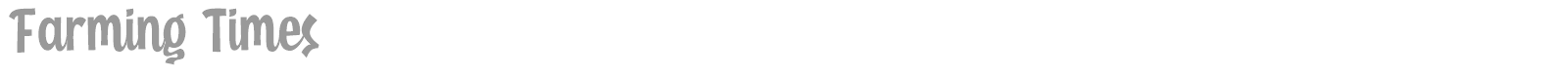 Farming Times font preview
